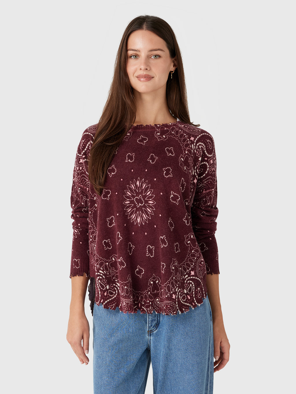 Kujten Women's Mela Bandana Sweater - Saint Bernard