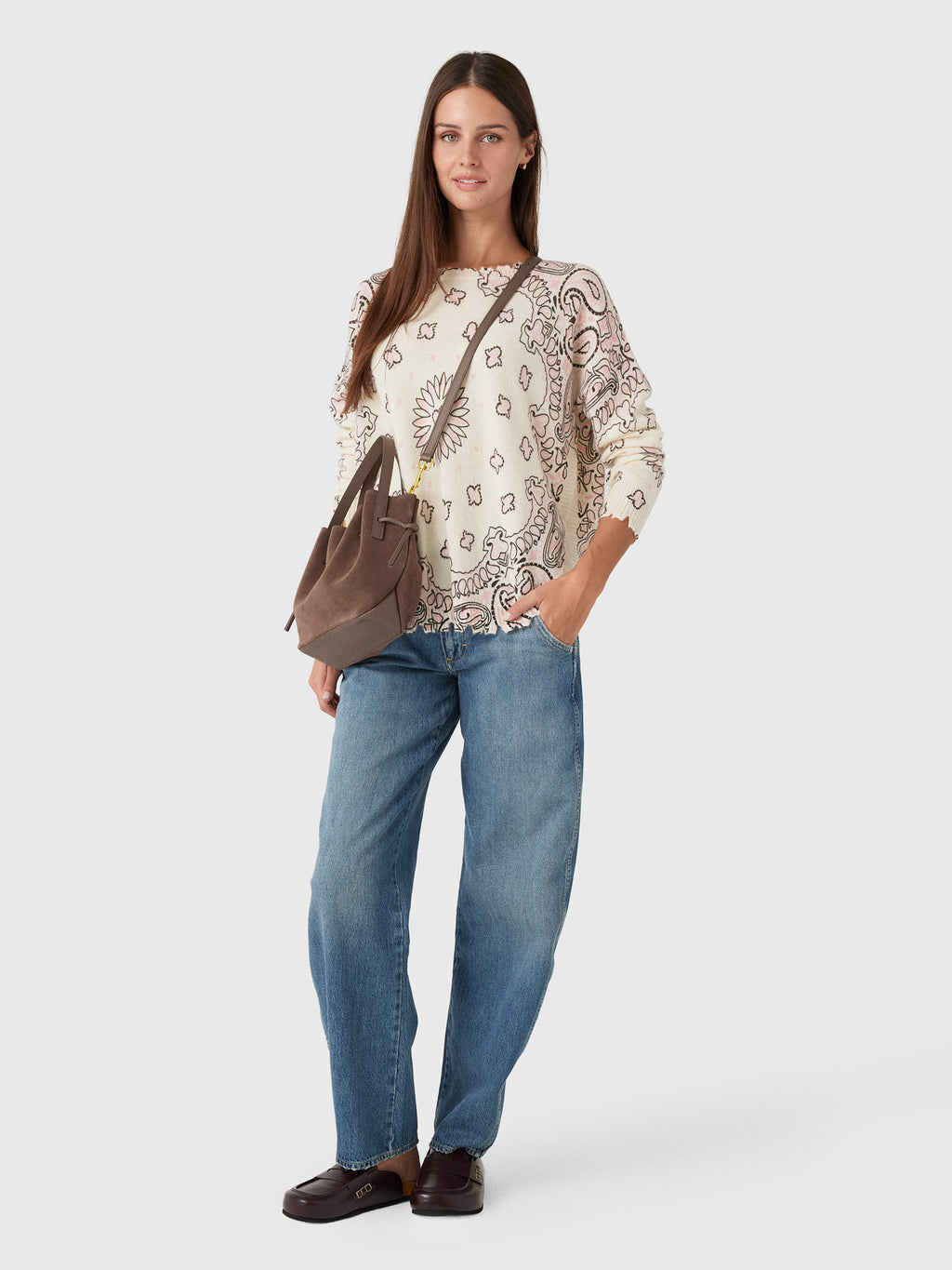 Kujten Women's Mela Bandana Sweater - Saint Bernard