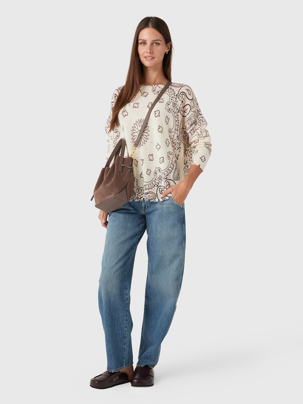 Kujten Women's Mela Bandana Sweater - Saint Bernard