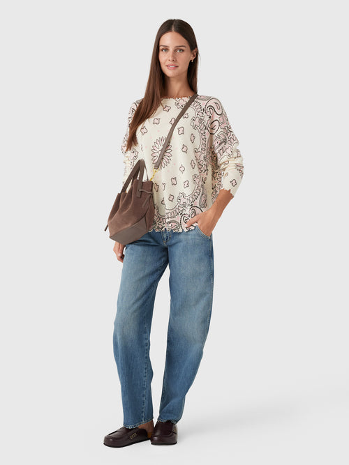 Kujten Women's Mela Bandana Sweater - Saint Bernard