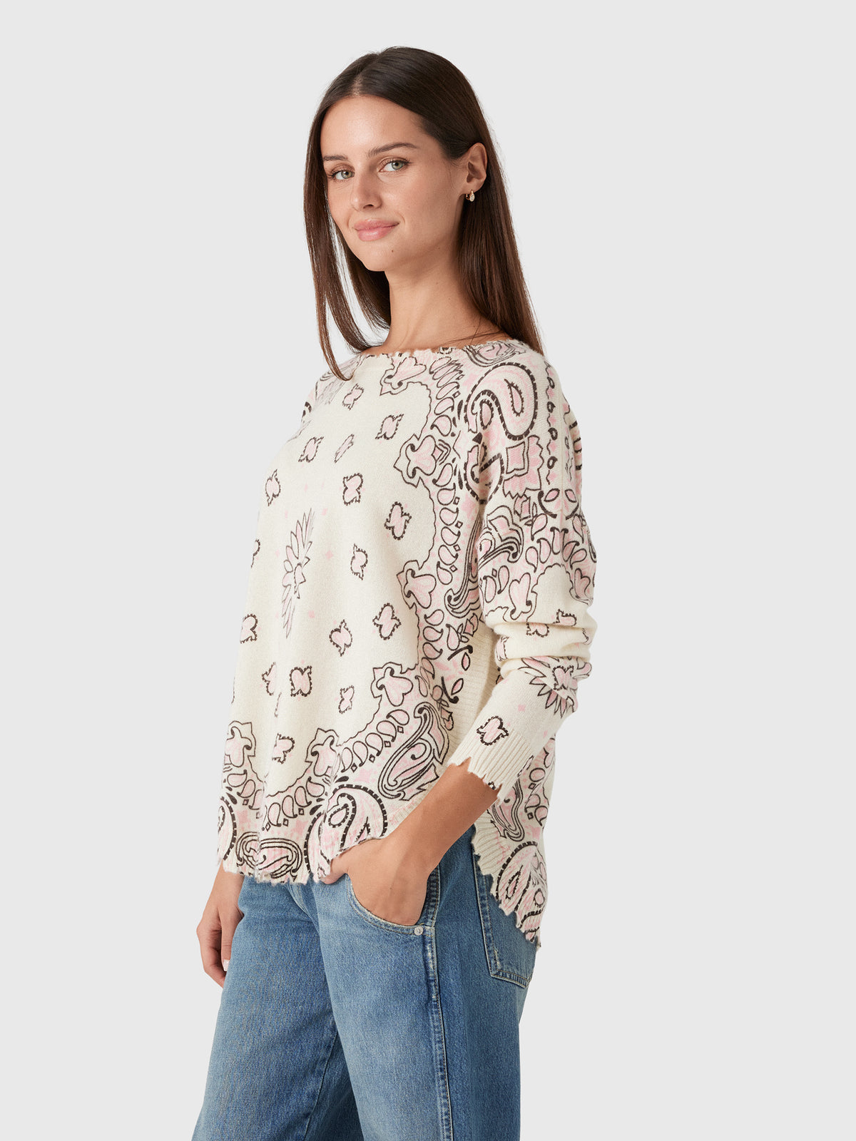 Kujten Women's Mela Bandana Sweater - Saint Bernard