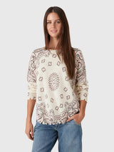 Kujten Women's Mela Bandana Sweater - Saint Bernard