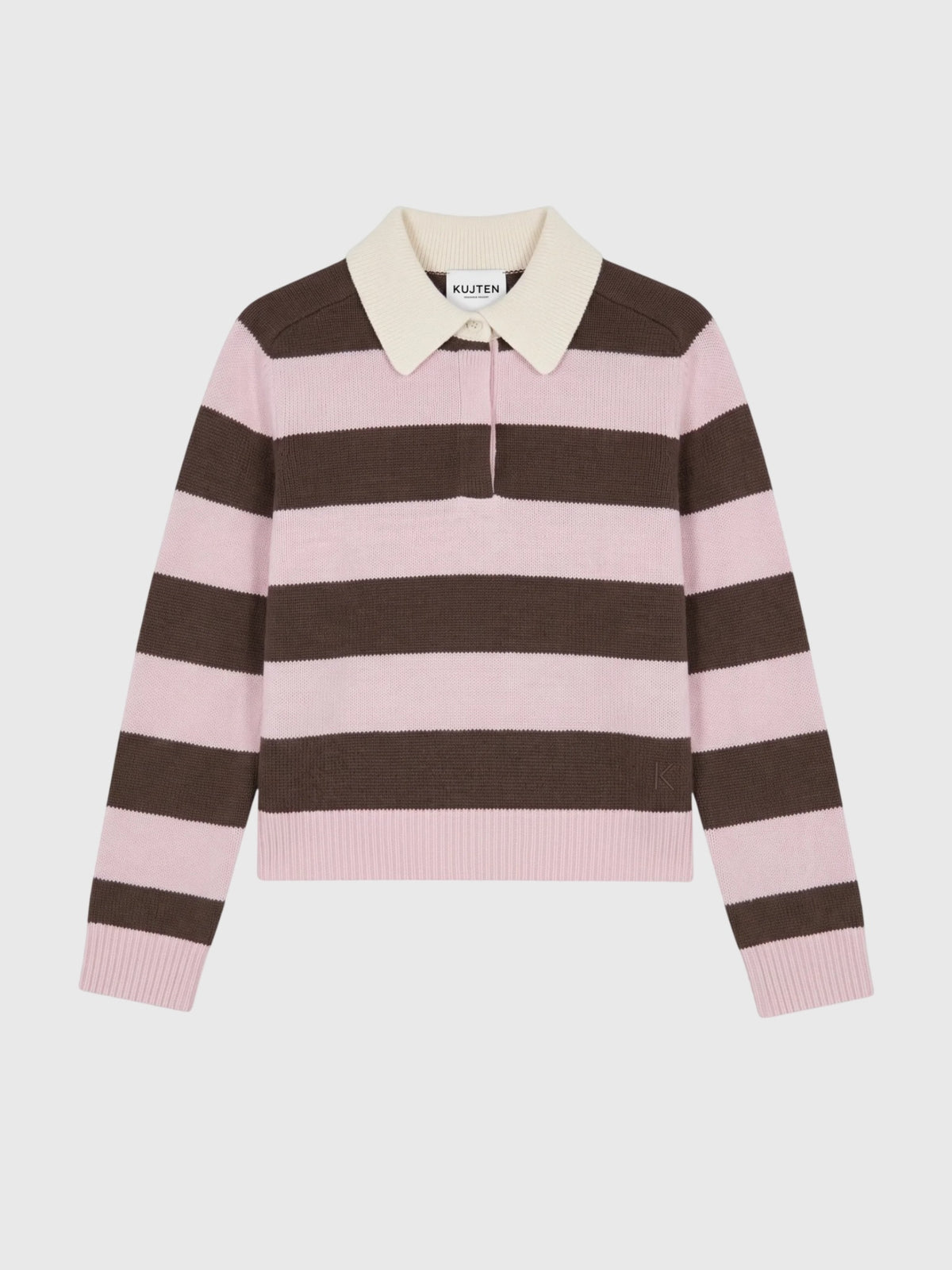 Kujten Women's Royce Stripe Polo Sweater - Saint Bernard