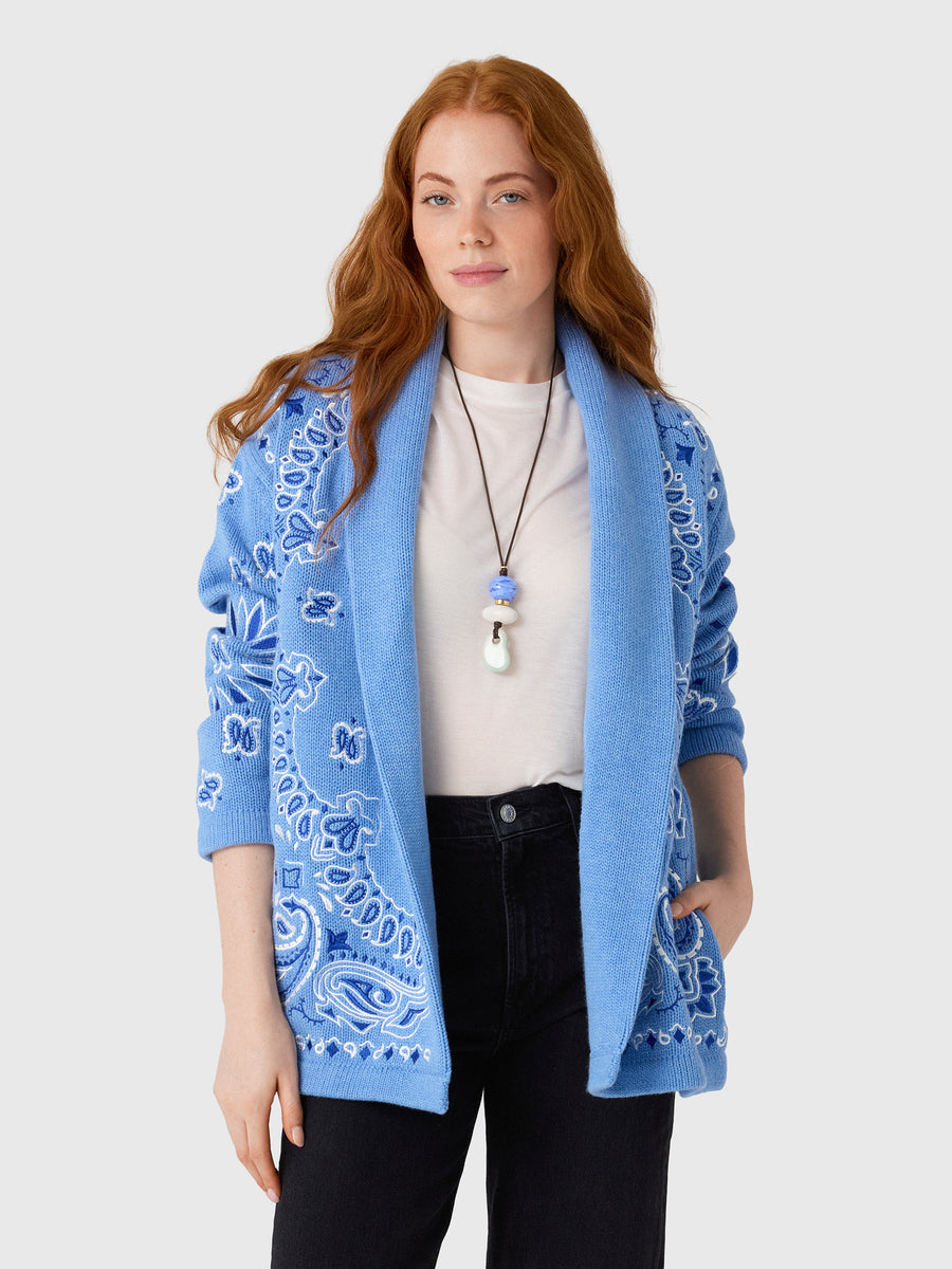 Kujten Women's Cody Bandana Bico Cardigan - Saint Bernard