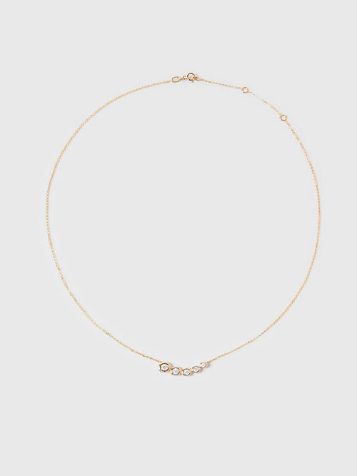 S. Bell Five Diamond Comet Necklace