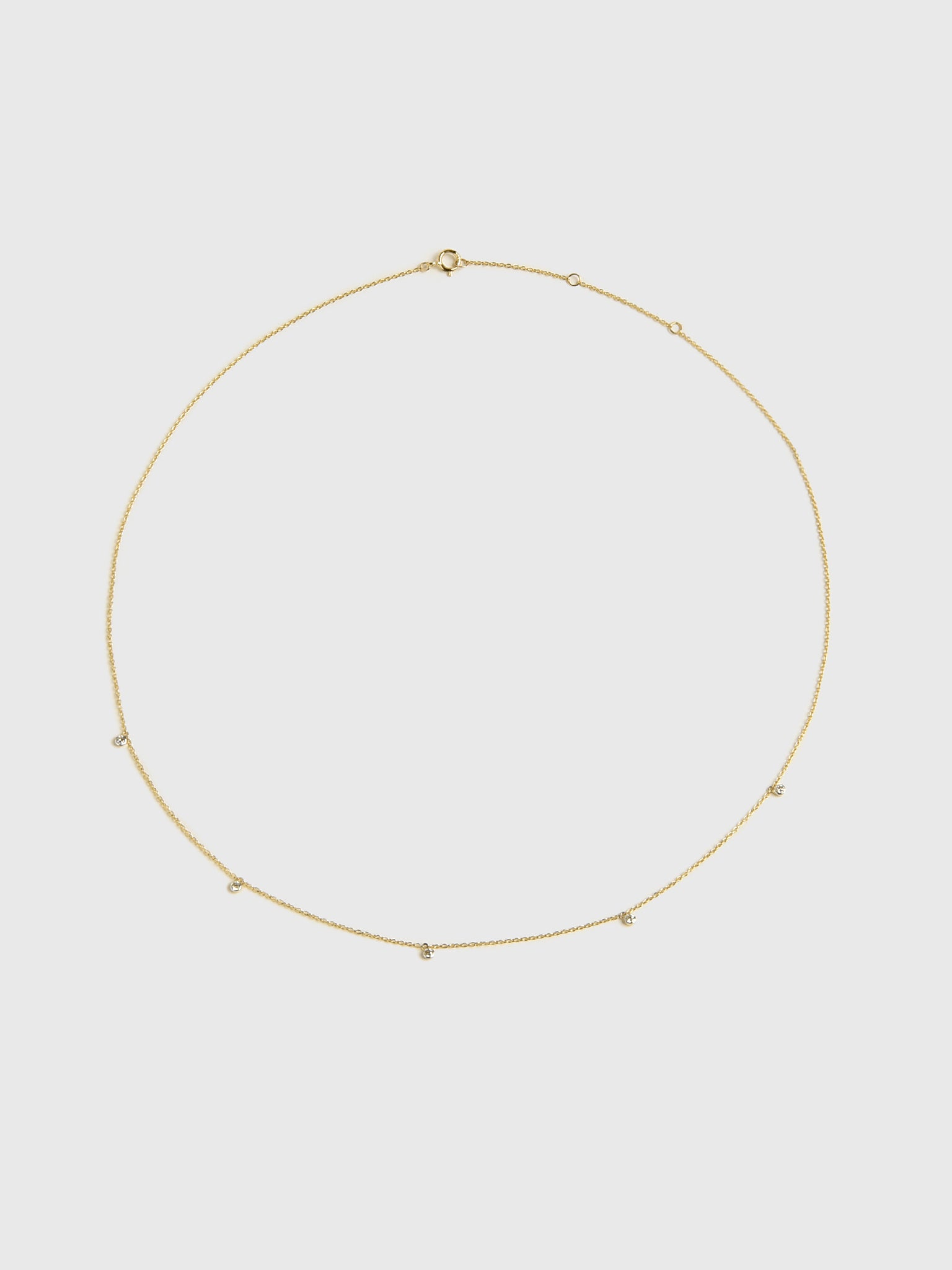 S. Bell Five Diamond Confetti Necklace - Saint Bernard