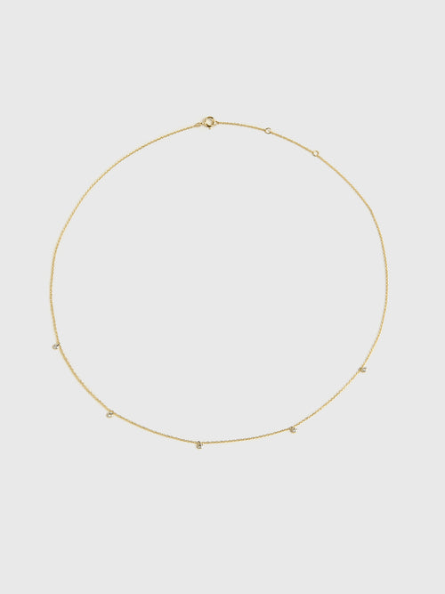 S. Bell Five Diamond Confetti Necklace