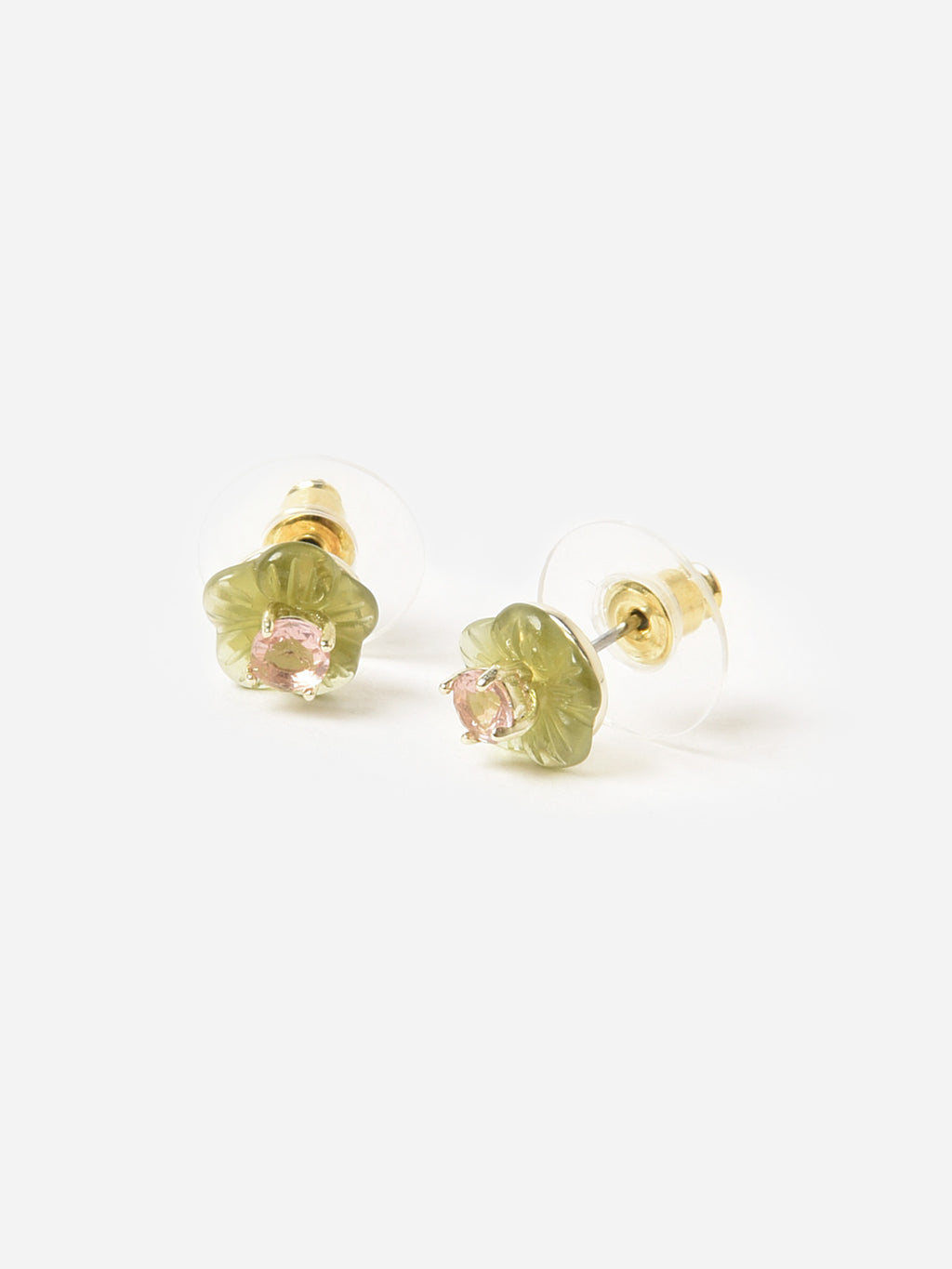 Nicola Bathie Women's Mini Chinoiserie Blossom Stud Earrings - Saint Bernard