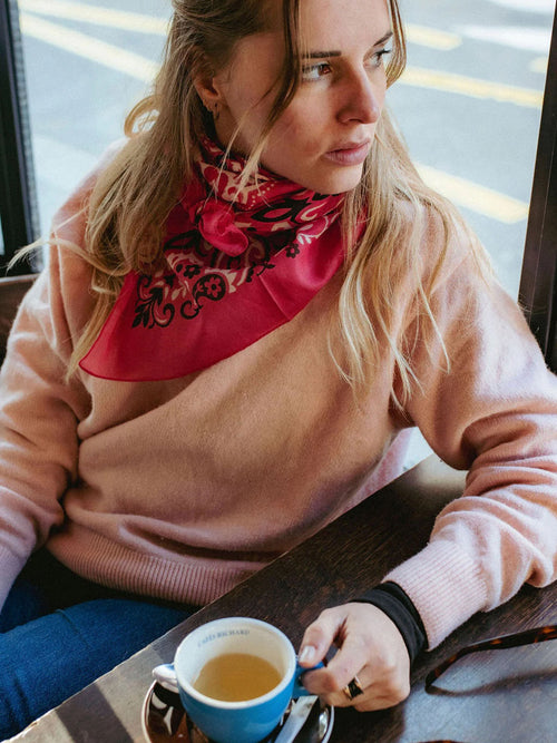 Maison Lecomte Flament Women's Cotton Bandana Scarf