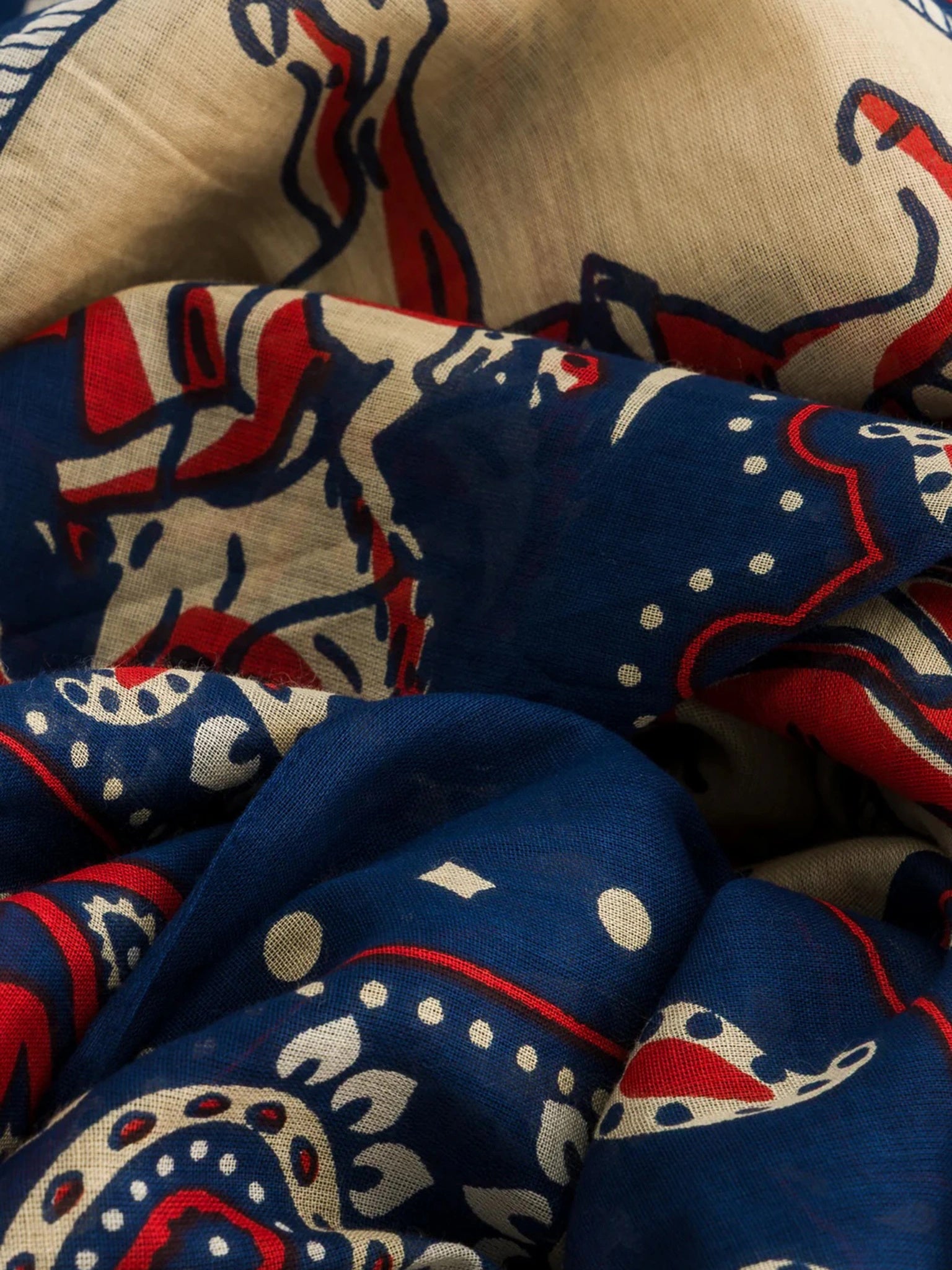 Foulard bandana cotonxNAVY-alt3