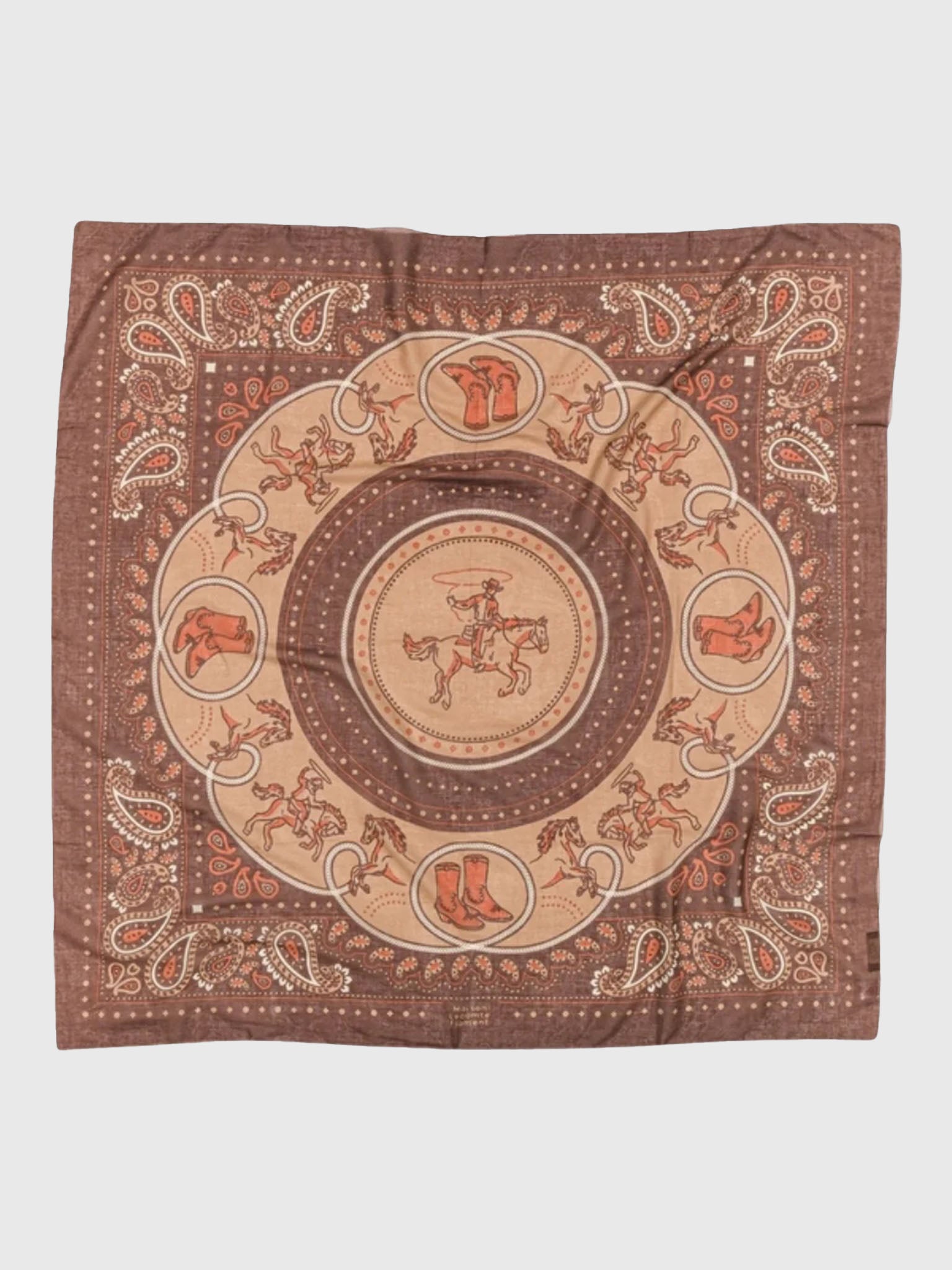 Maison Lecomte Flament Women's Cotton Bandana Scarf - Saint Bernard