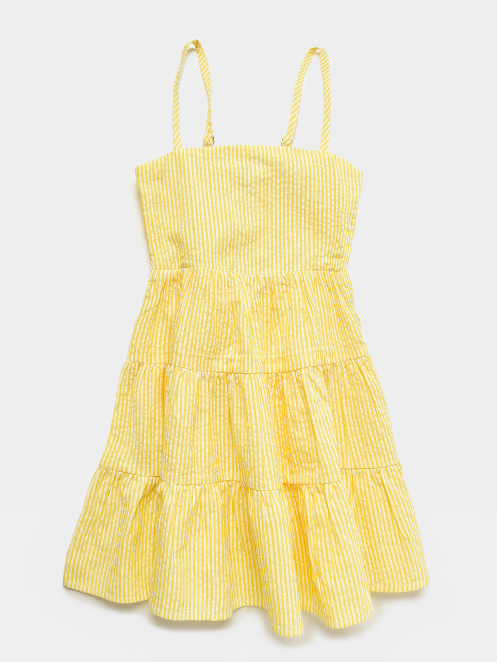 Snapper Rock Girls' Marigold Stripe Beach Dress - Saint Bernard