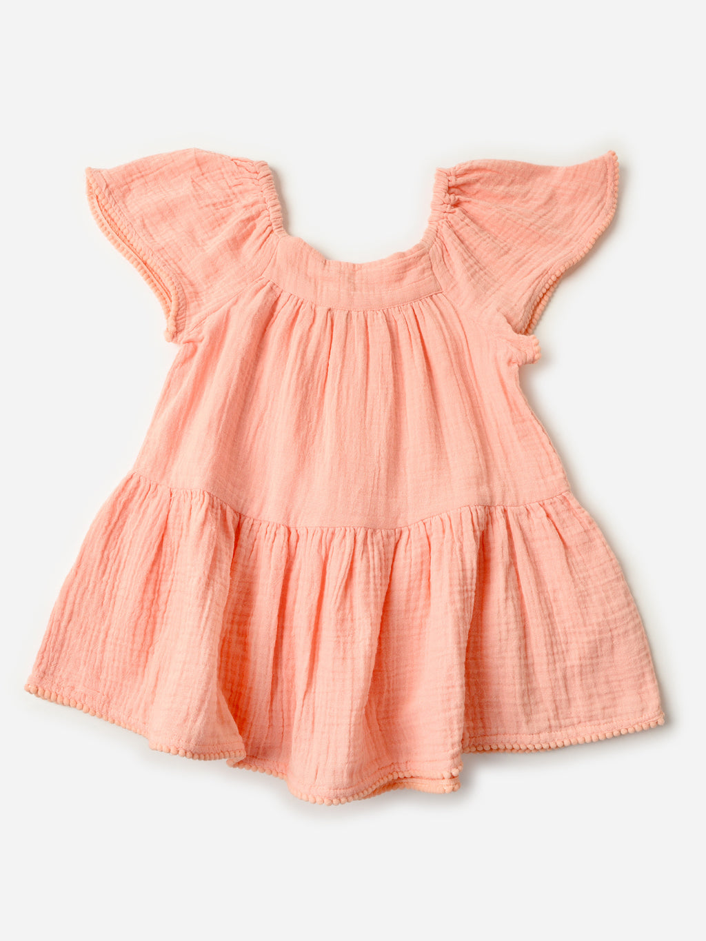 Snapper Rock Girls' Flutter Sleeve Beach Dress - Saint Bernard