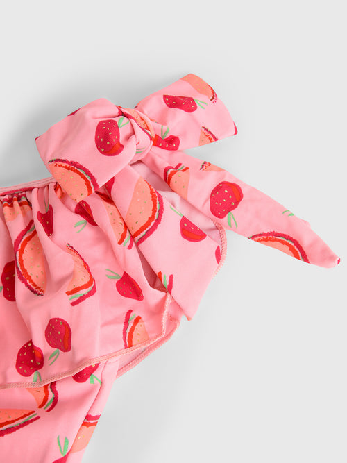 Snapper Rock Girls' One Shoulder One-Piece Swimsuit