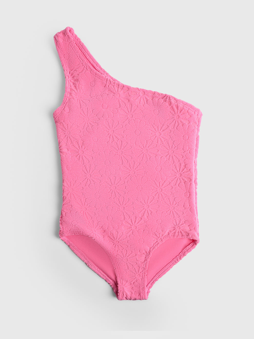 SNAPPERROCK Girls Bubblegum Bloom One Shoulder Swimsuit