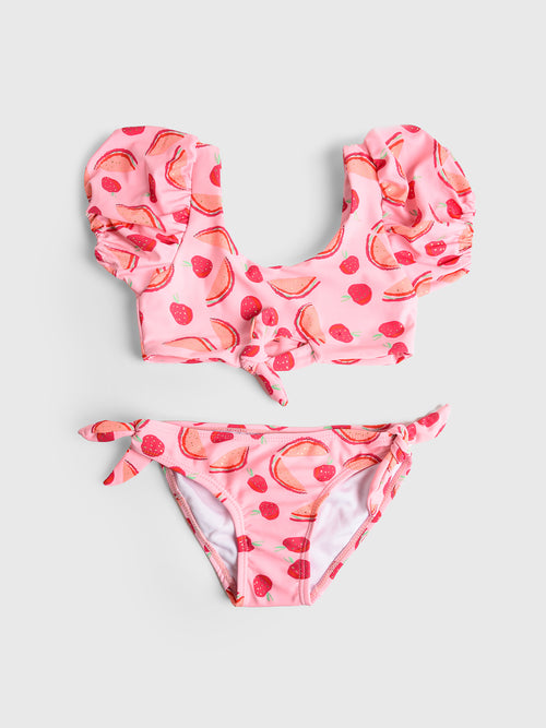 Snapper Rock Girls' Knot Front Bikini Set