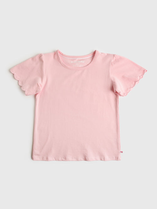 Rufflebutts Girls' Scallop Tee