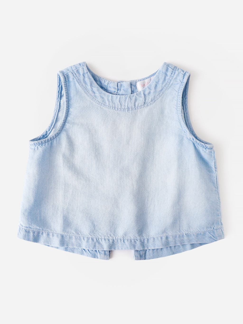 Bella Dahl Girls' Fray Hem Top - Saint Bernard