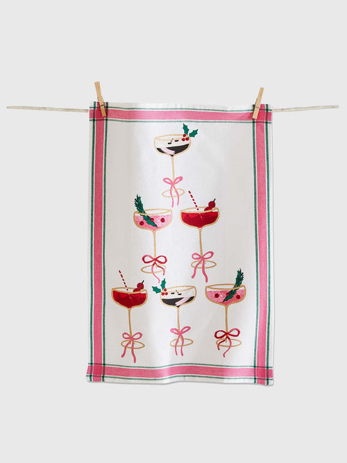 TAG Cocktail Tower Dishtowel