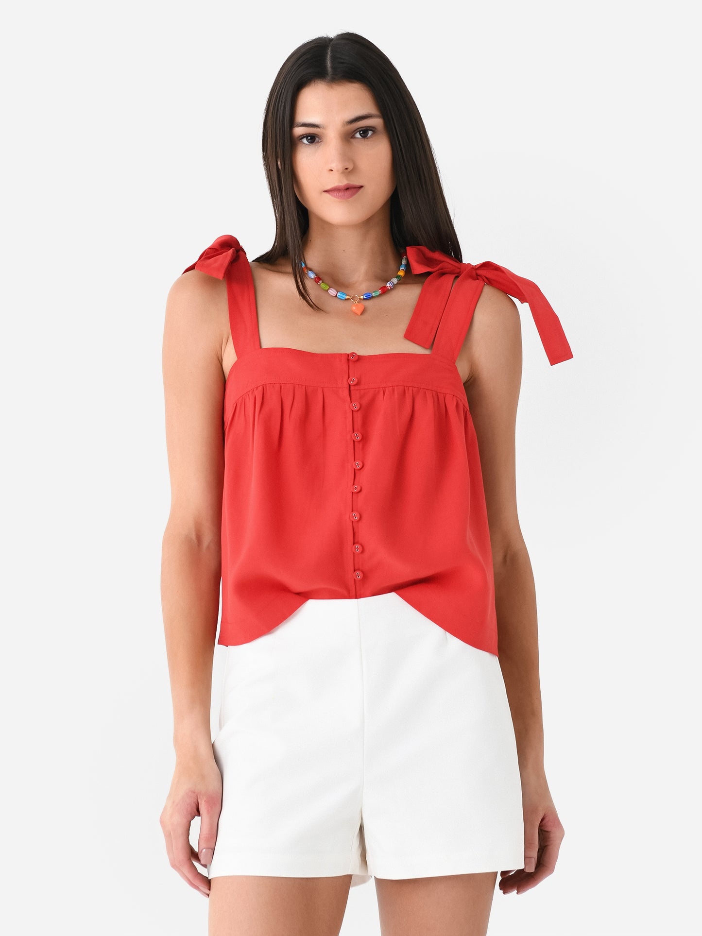 Greylin Women's Vera Tie Shoulder Easy Top - Saint Bernard