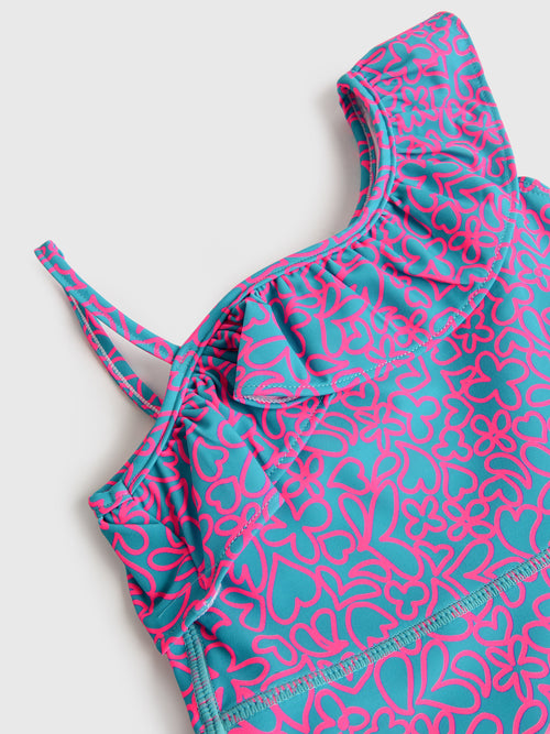 Rufflebutts Girls' Tennis Dress + Bike Short Set