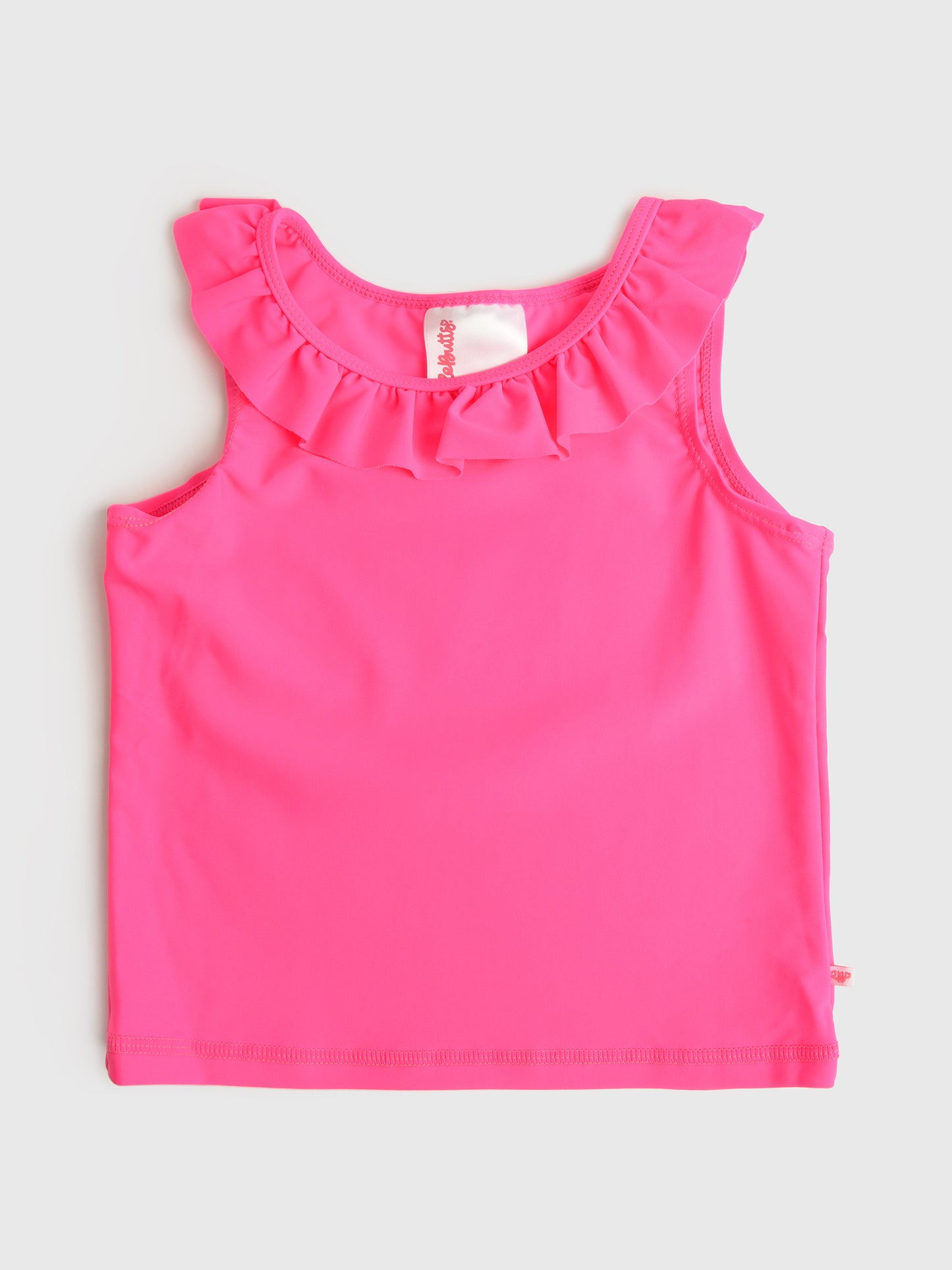 Rufflebutts Girls' Active Ruffle Tank Top - Saint Bernard