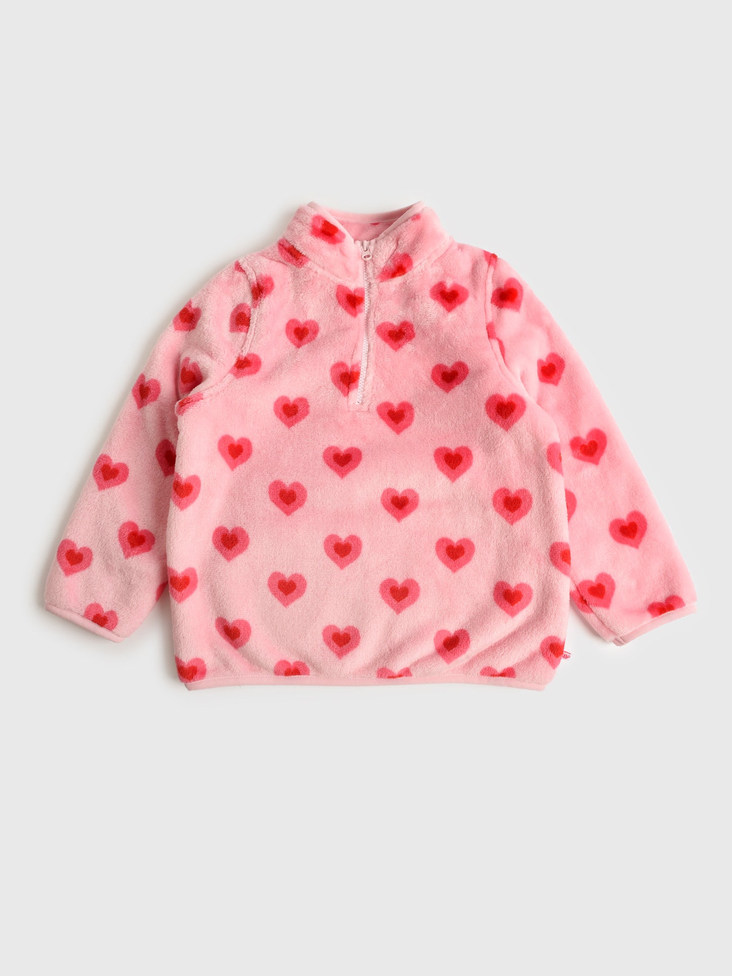 Rufflebutts Girls' Marshmallow Fleece Pullover - Saint Bernard