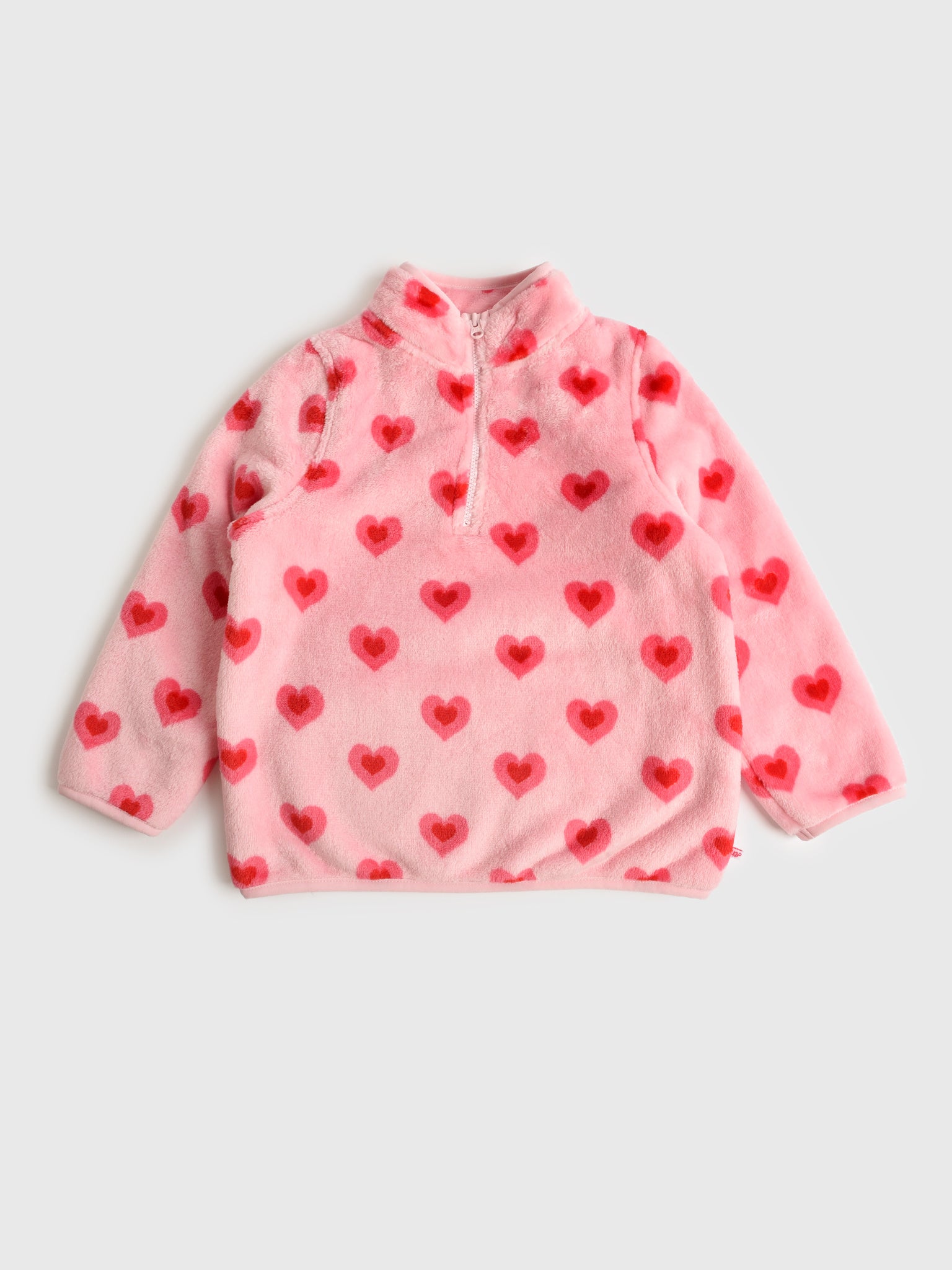 Rufflebutts Girls' Marshmallow Fleece Pullover - Saint Bernard