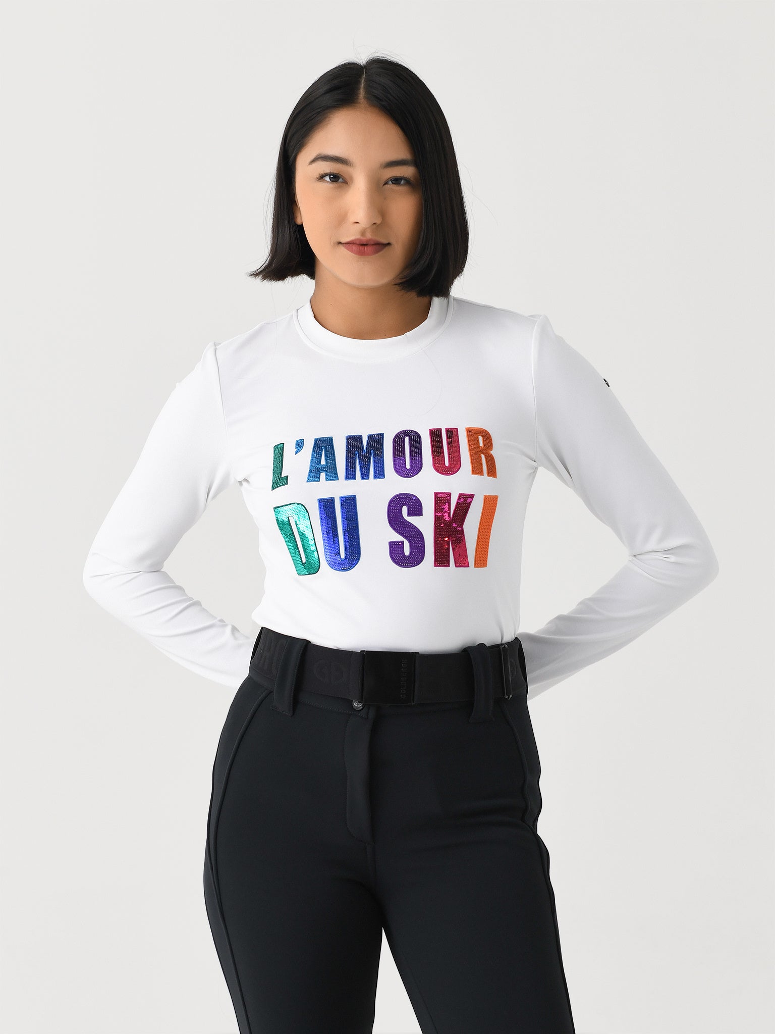 Goldbergh Women's Le Coeur Long Sleeve Tee - Saint Bernard