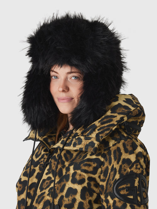 Goldbergh Women's Naomi Faux Fur Hooded Scarf - Saint Bernard