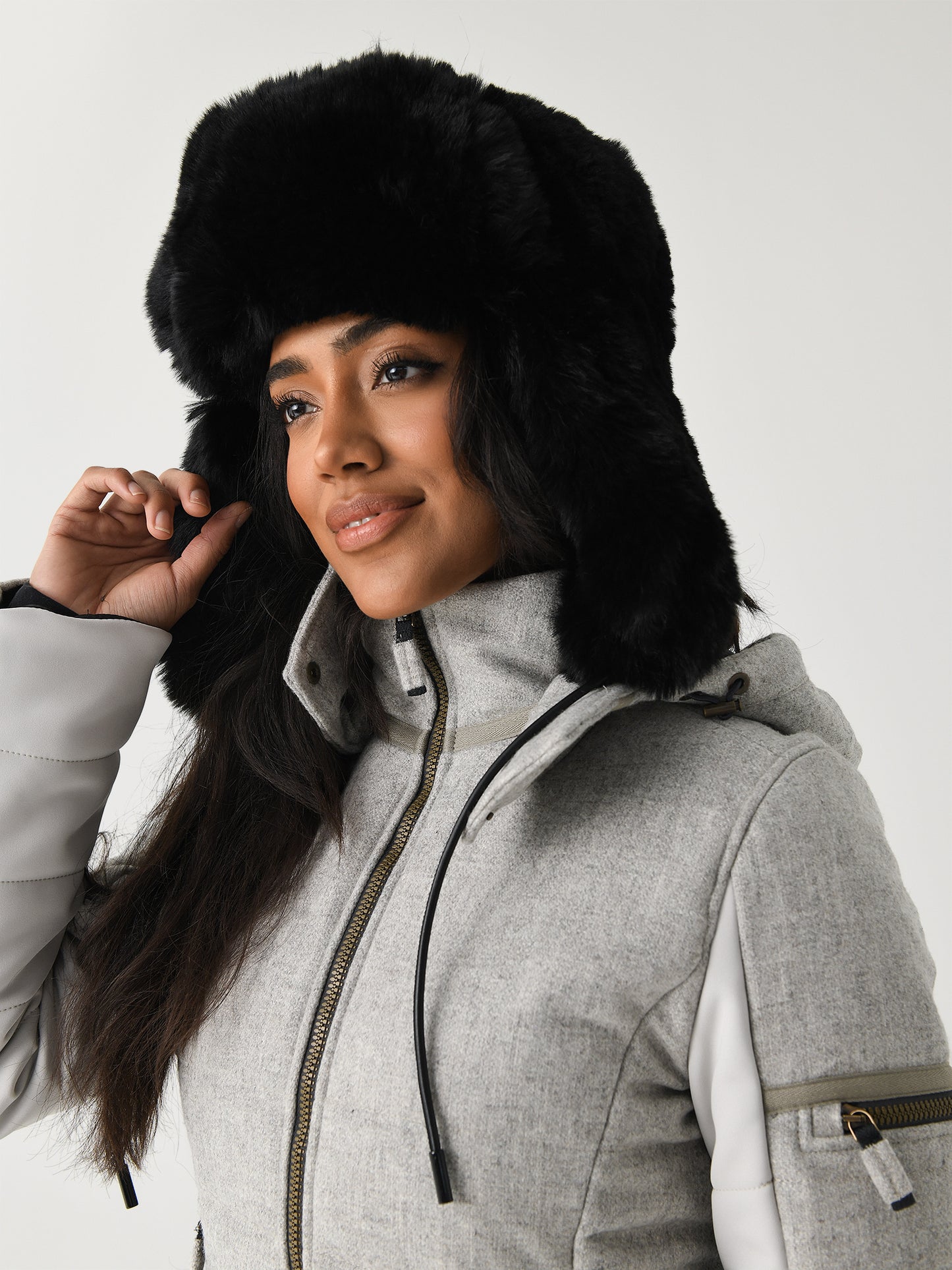 Goldbergh Women's Cher Fluffy Aviator Hat - Saint Bernard