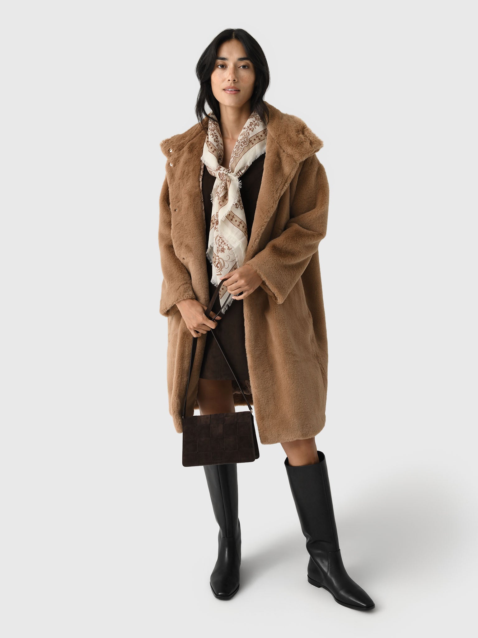 Herno Women's Faux Fur Half Coat | $690.00 | Saint Bernard