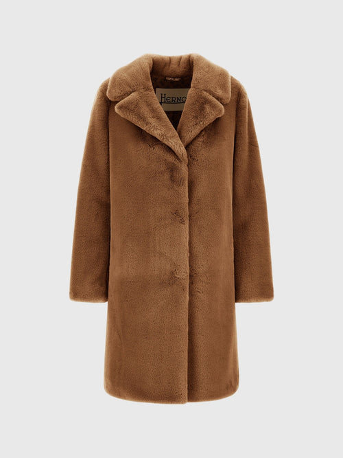 Herno Women's Faux Fur Coat - Saint Bernard