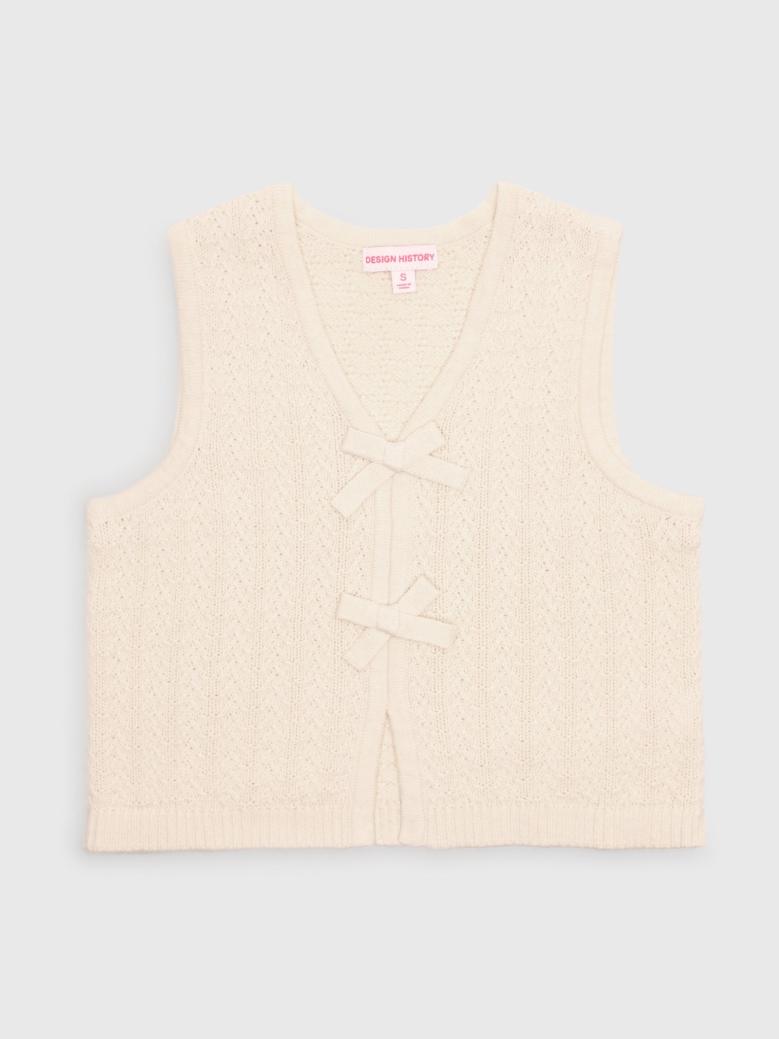 Design History Girls' Knit Vest - Saint Bernard