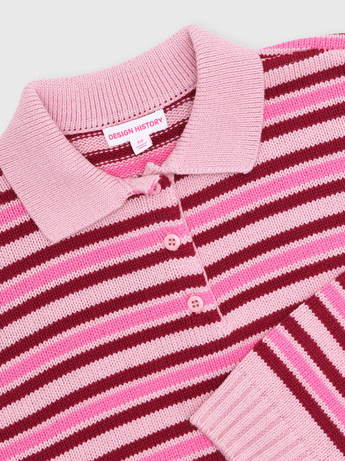 Design History Girls' Polo Sweater - Saint Bernard