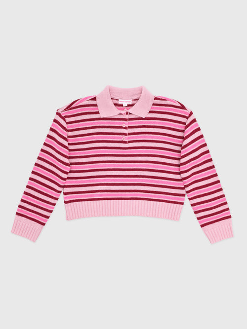 Design History Girls' Polo Sweater - Saint Bernard