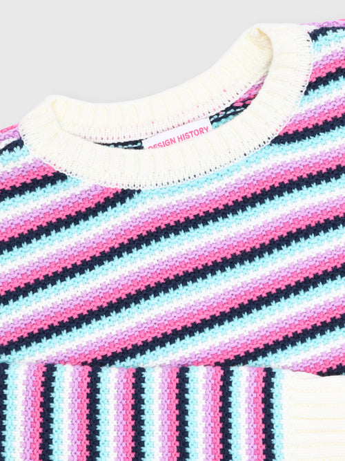 Design History Girls' Striped Sweater - Saint Bernard