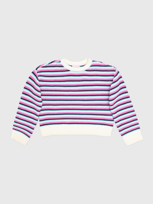 Design History Girls' Striped Sweater - Saint Bernard