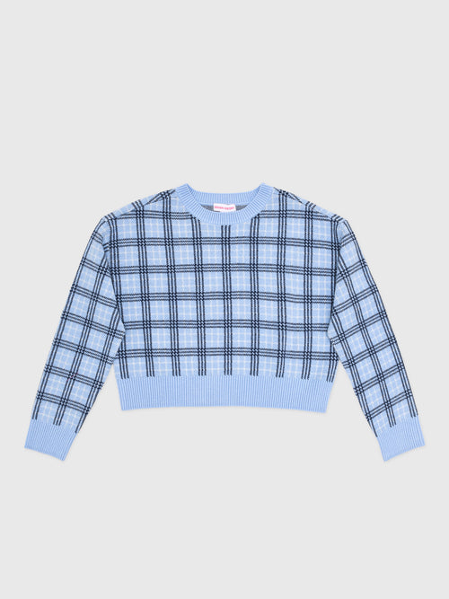 Design History Girls' Plaid Sweater - Saint Bernard