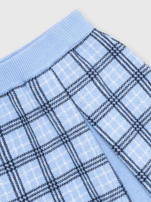 Design History Girls' Plaid Pleated Skirt - Saint Bernard