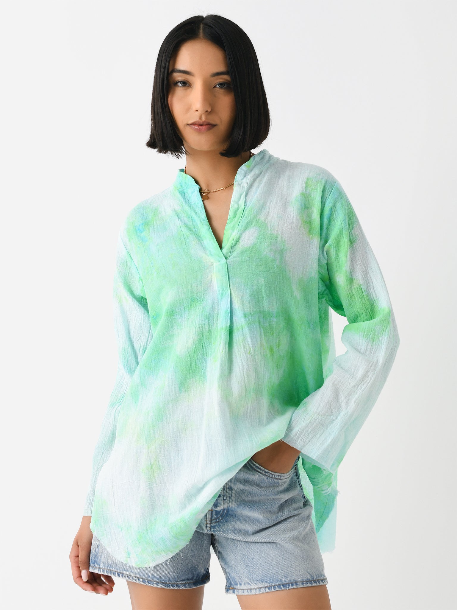 LoveTanJane Women's Gauze Tunic - Saint Bernard