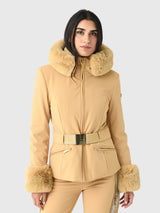Goldbergh Women's Prezioso Faux Border Ski Jacket - Saint Bernard