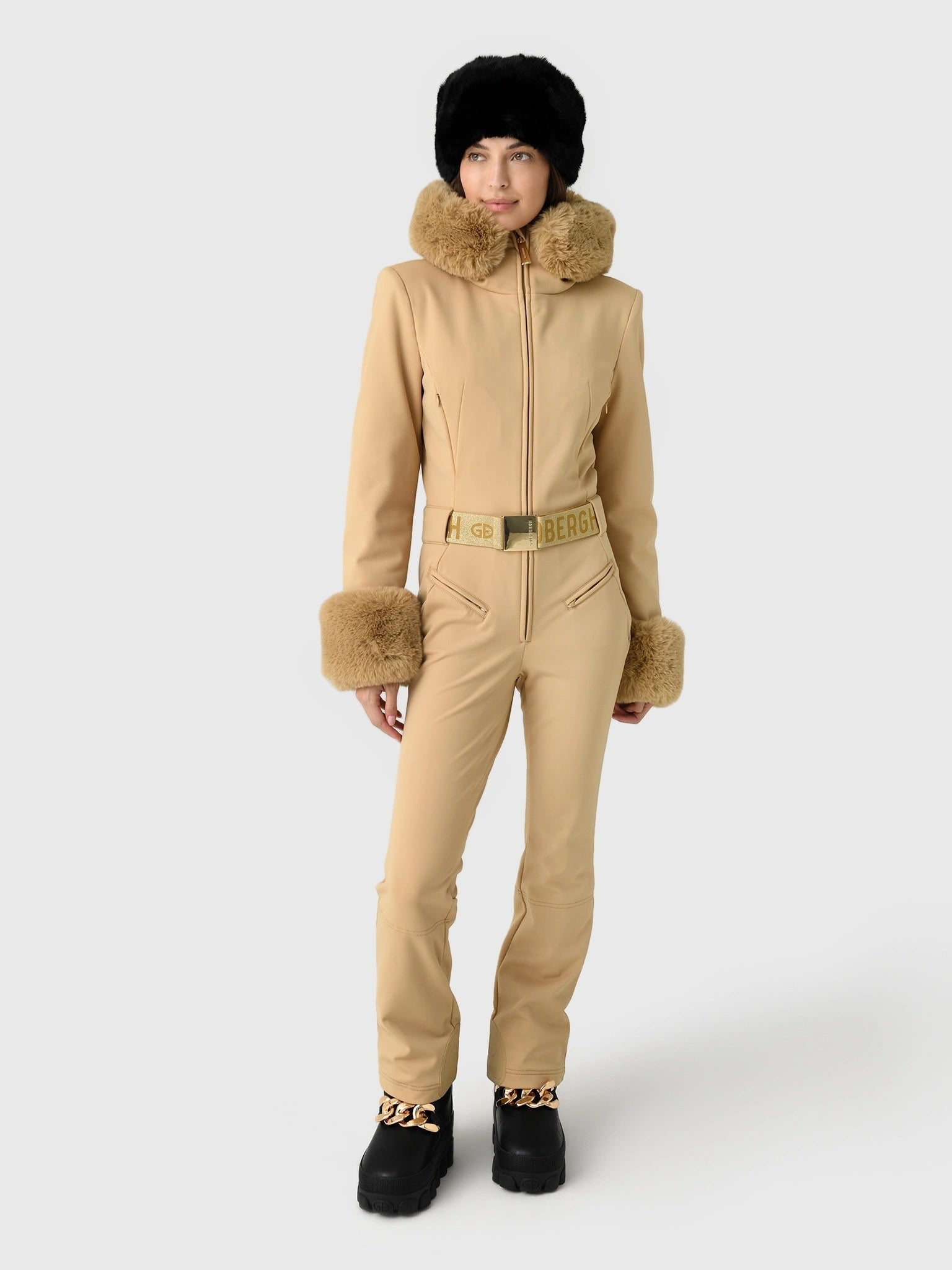 Goldbergh Women's Vita Faux Border Ski Suit - Saint Bernard