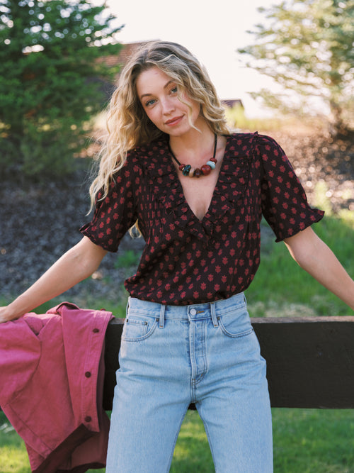 Love Note Women's Georgette Top