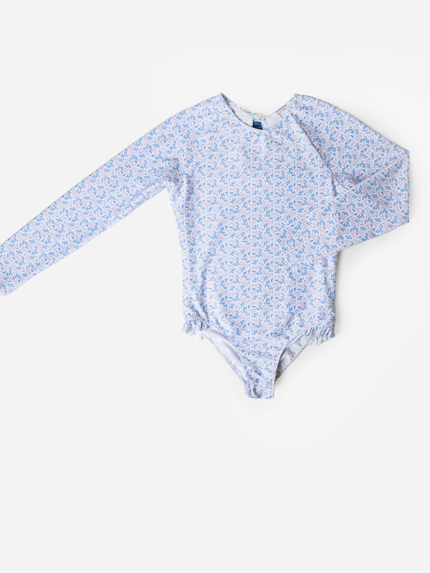 Minnow Girls' Rash Guard One-Piece Swimsuit - Saint Bernard