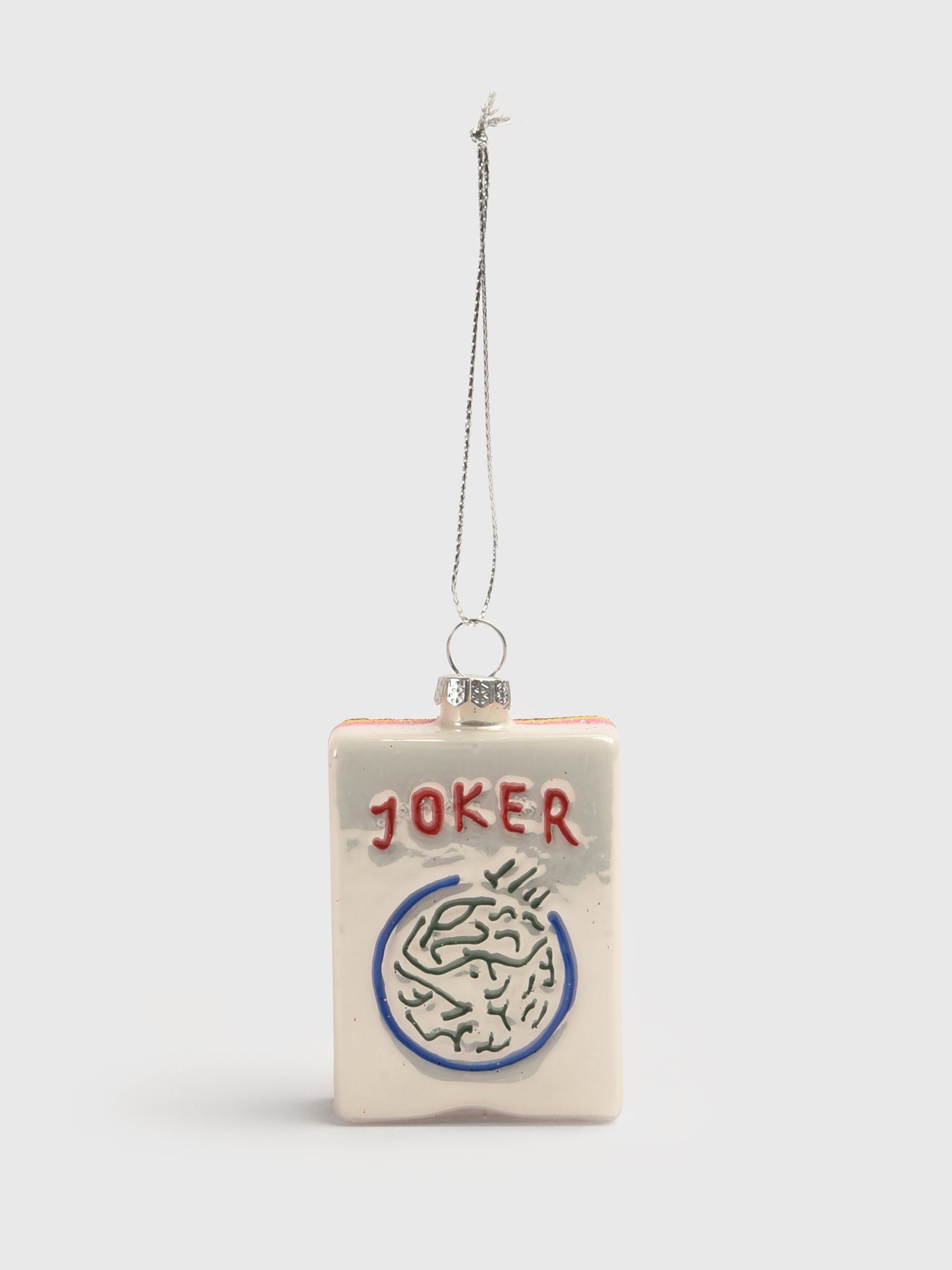 Cody Foster + Co Joker Mahjong Tile Ornament - Saint Bernard