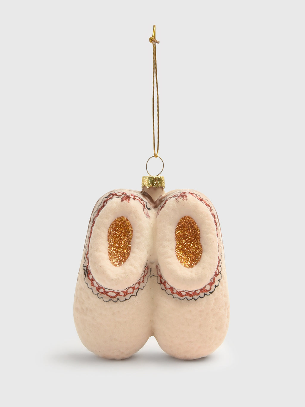 Cody Foster + Co Cozy Fleece Slippers Ornament - Saint Bernard