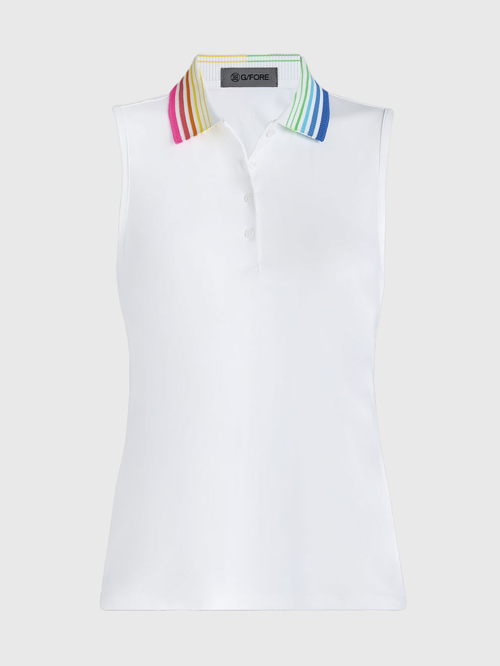 G/FORE Women's Gradient Collar Silky Tech Nylon Sleeveless Polo - Saint Bernard