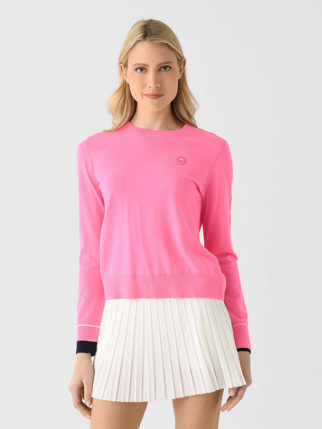 G/FORE Women's Happy G's Merino Wool Sweater - Saint Bernard