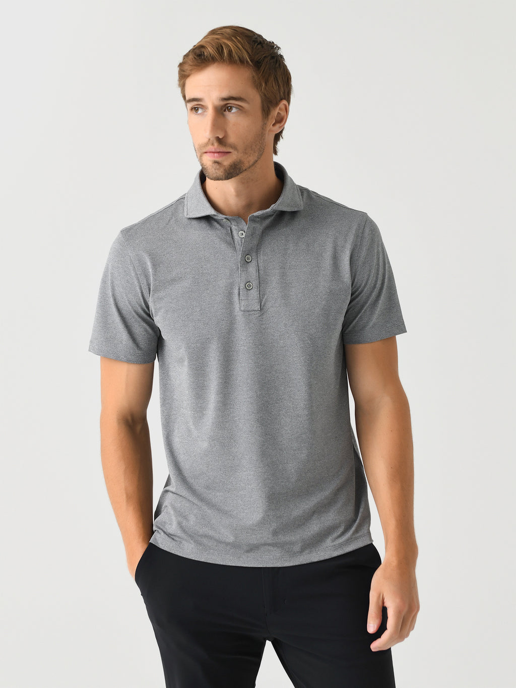 G/FORE Men's Rib Gusset Tech Piqué Polo - Saint Bernard